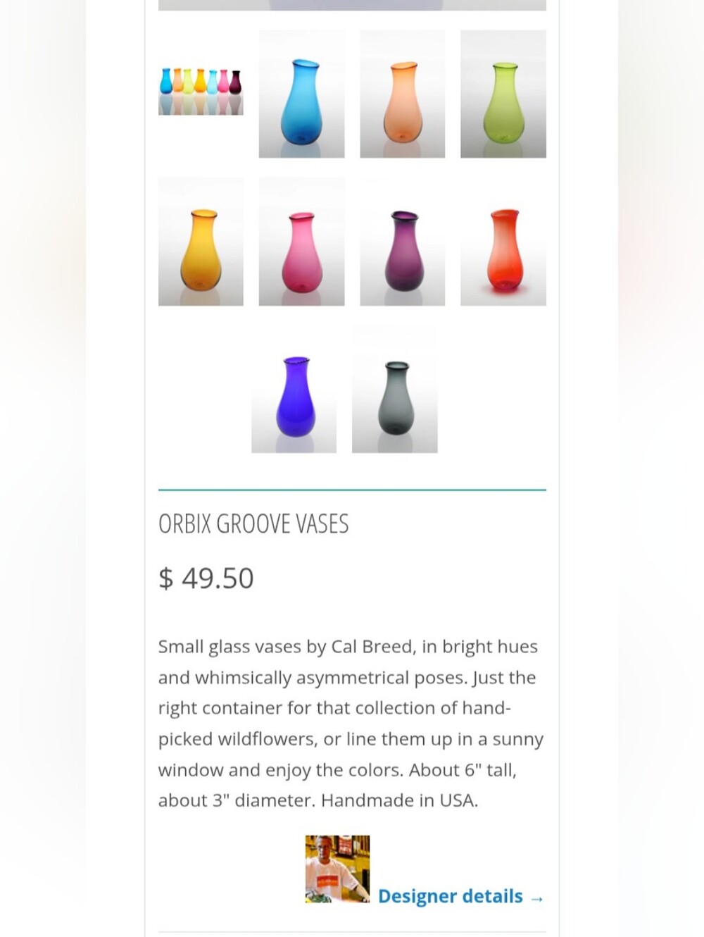 Orbix Colbalt Blue Vase
